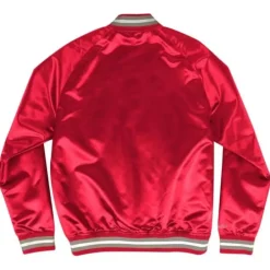 Apparel Mitchell & Ness Jackets & Outerwear-Lighweight Satin Jacket Ohio State