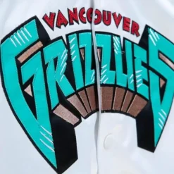 Apparel Mitchell & Ness Jackets & Outerwear-Lighweight Satin Jacket Vancouver Grizzlies