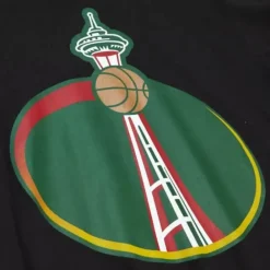 Apparel Mitchell & Ness T-Shirts & Tops-Logo Remix Tee Seattle Supersonics