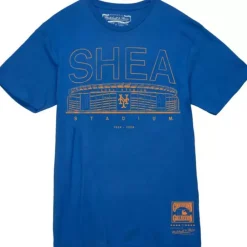 Apparel Mitchell & Ness T-Shirts & Tops-Logo Tee New York Mets