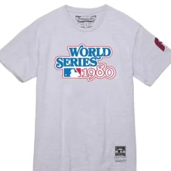 Apparel Mitchell & Ness T-Shirts & Tops-Logo Tee World Series 1980