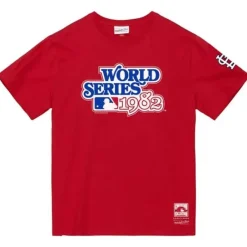 Apparel Mitchell & Ness T-Shirts & Tops-Logo Tee World Series 1982