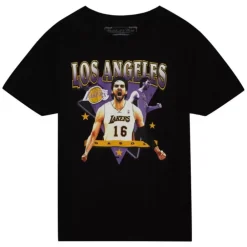 Apparel Mitchell & Ness T-Shirts & Tops-Love For The City Tee Los Angeles Lakers Pau Gasol