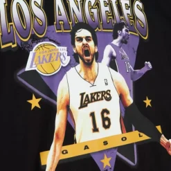 Apparel Mitchell & Ness T-Shirts & Tops-Love For The City Tee Los Angeles Lakers Pau Gasol