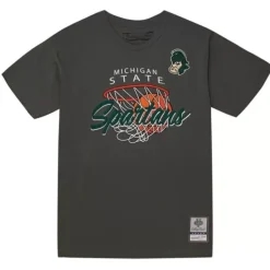Apparel Mitchell & Ness T-Shirts & Tops-Madness Hoops Tee Michigan State University