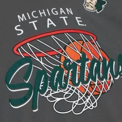 Apparel Mitchell & Ness T-Shirts & Tops-Madness Hoops Tee Michigan State University
