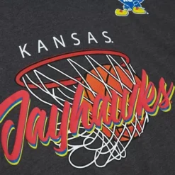 Apparel Mitchell & Ness T-Shirts & Tops-Madness Hoops Tee University Of Kansas