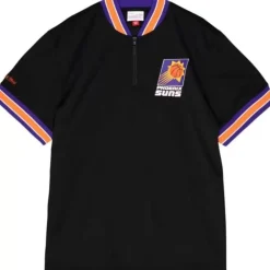 Apparel Mitchell & Ness T-Shirts & Tops-Mesh 1/4 Zip Phoenix Suns