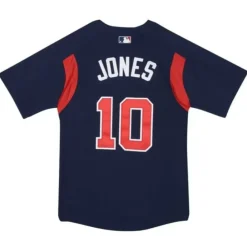 Apparel Mitchell & Ness Big Kids-Mesh Bp Jersey Atlanta Braves Chipper Jones