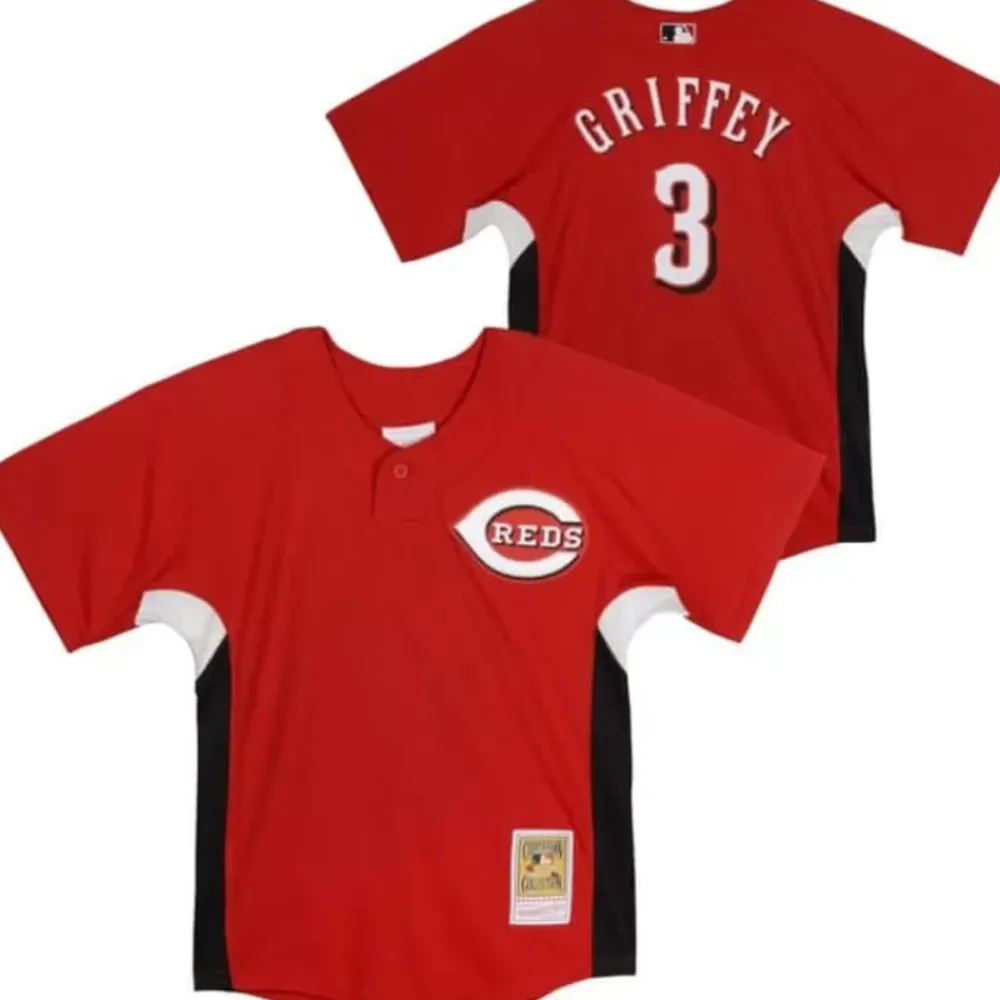 Apparel Mitchell & Ness Big Kids-Mesh Bp Jersey Cincinnati Reds Ken Griffey Jr