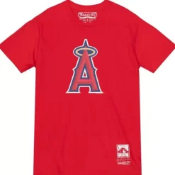 Apparel Mitchell & Ness T-Shirts & Tops-Mlb A Logo Tee Angels
