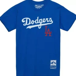 Apparel Mitchell & Ness T-Shirts & Tops-Mlb La Tee Dodgers