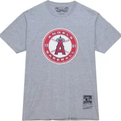 Apparel Mitchell & Ness T-Shirts & Tops-Mlb Logo Tee Angels