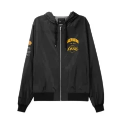 Apparel Mitchell & Ness Jackets & Outerwear-M&N X Br Crew Jacket Los Angeles Lakers