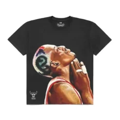 Apparel Mitchell & Ness T-Shirts & Tops-M&N X Br Portrait Tee Dennis Rodman