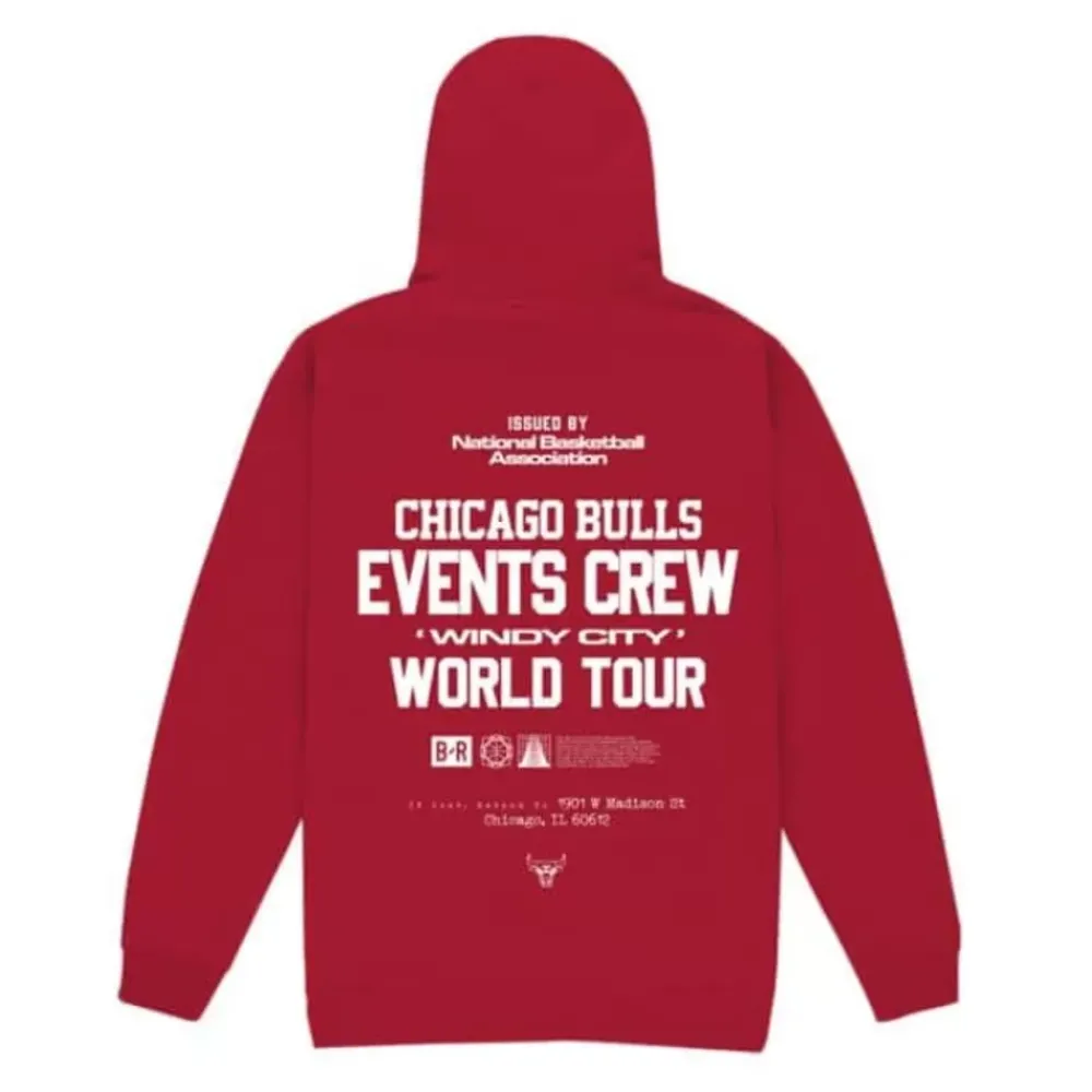 Apparel Mitchell & Ness Hoodies & Sweatshirts-M&N X Br World Tour Crew Hoodie Chicago Bulls