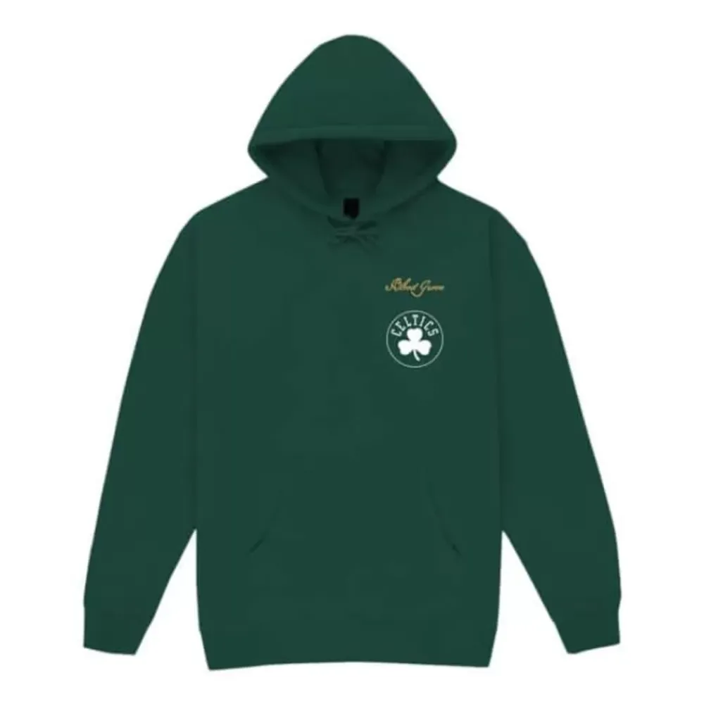 Apparel Mitchell & Ness Hoodies & Sweatshirts-M&N X Br World Tour Crew Hoodie Boston Celtics