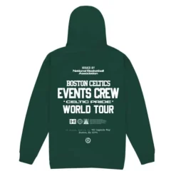 Apparel Mitchell & Ness Hoodies & Sweatshirts-M&N X Br World Tour Crew Hoodie Boston Celtics