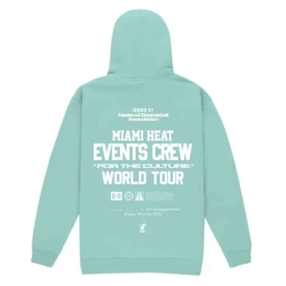 Apparel Mitchell & Ness Hoodies & Sweatshirts-M&N X Br World Tour Crew Hoodie Miami Heat