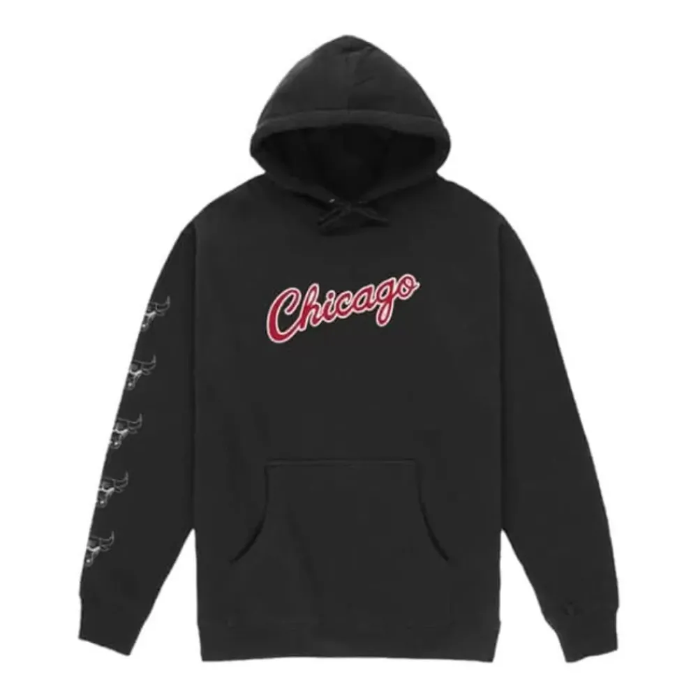 Apparel Mitchell & Ness Hoodies & Sweatshirts-M&N X Br World Tour Logo Evolution Hoodie Chicago Bulls