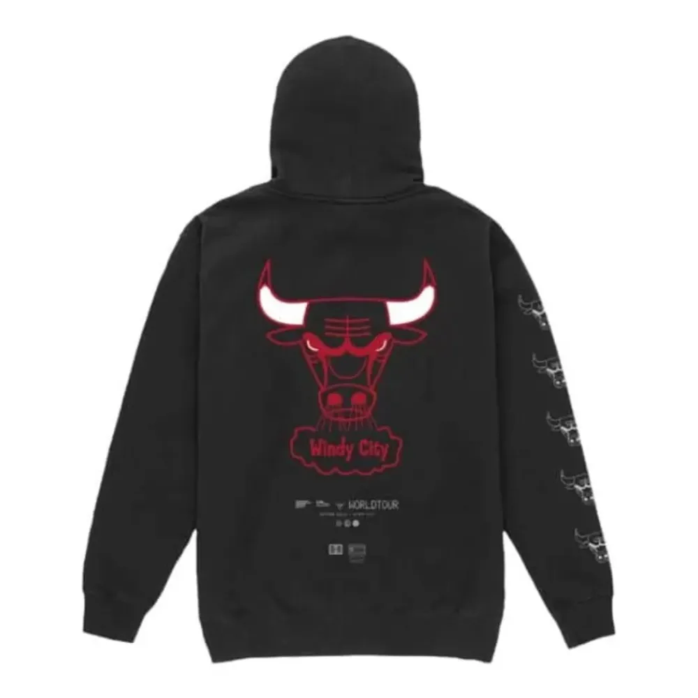 Apparel Mitchell & Ness Hoodies & Sweatshirts-M&N X Br World Tour Logo Evolution Hoodie Chicago Bulls