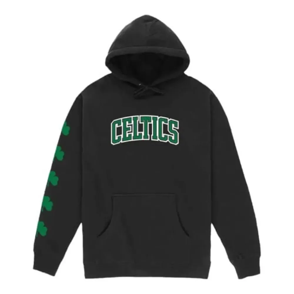 Apparel Mitchell & Ness Hoodies & Sweatshirts-M&N X Br World Tour Logo Evolution Hoodie Boston Celtics