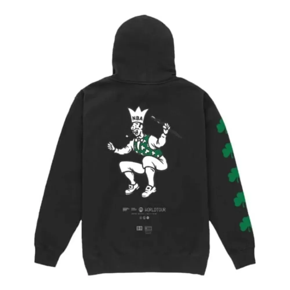 Apparel Mitchell & Ness Hoodies & Sweatshirts-M&N X Br World Tour Logo Evolution Hoodie Boston Celtics