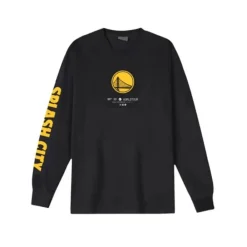 Apparel Mitchell & Ness T-Shirts & Tops-M&N X Br World Tour Long Sleeve Golden State Warriors