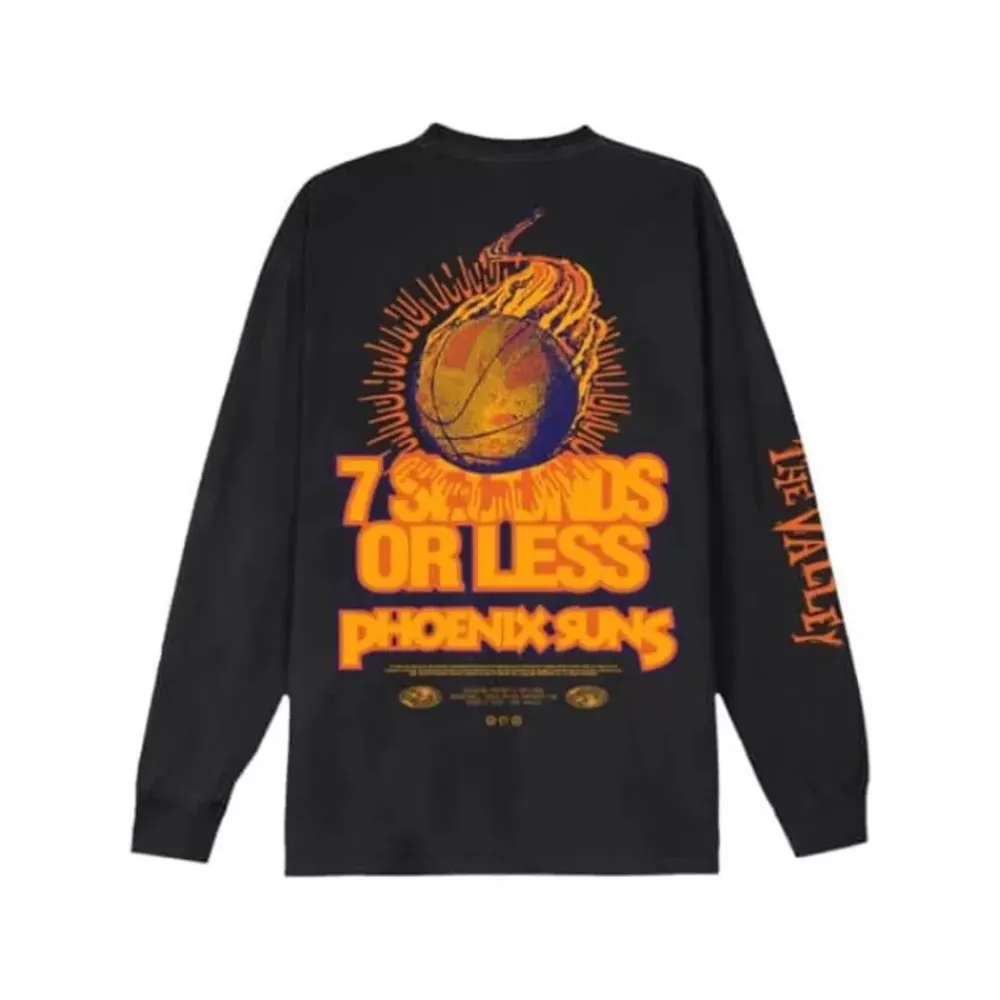 Apparel Mitchell & Ness T-Shirts & Tops-M&N X Br World Tour Long Sleeve Phoenix Suns