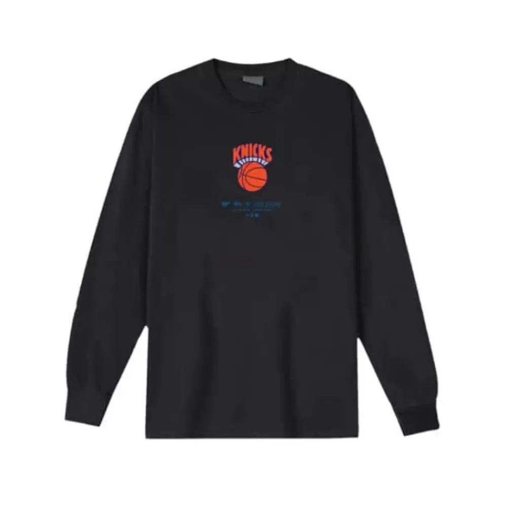 Apparel Mitchell & Ness T-Shirts & Tops-M&N X Br World Tour Long Sleeve New York Knicks