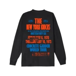 Apparel Mitchell & Ness T-Shirts & Tops-M&N X Br World Tour Long Sleeve New York Knicks