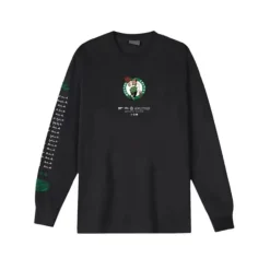 Apparel Mitchell & Ness T-Shirts & Tops-M&N X Br World Tour Long Sleeve Boston Celtics