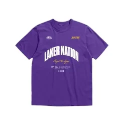 Apparel Mitchell & Ness T-Shirts & Tops-M&N X Br World Tour T-Shirt Los Angeles Lakers
