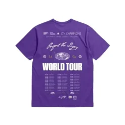 Apparel Mitchell & Ness T-Shirts & Tops-M&N X Br World Tour T-Shirt Los Angeles Lakers