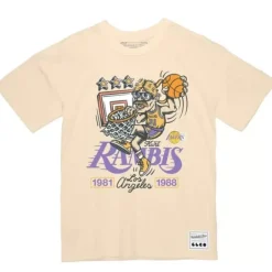 Apparel Mitchell & Ness T-Shirts & Tops-M&N X Glco Tee Los Angeles Lakers Kurt Rambis