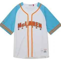 Apparel Mitchell & Ness T-Shirts & Tops-M&N X Mclaren Miami Grand Prix Cotton Button Front