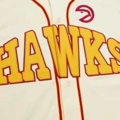 Apparel Mitchell & Ness T-Shirts & Tops-M&N X Melody Ehsani Baseball Jersey Atlanta Hawks