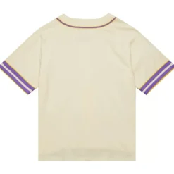 Apparel Mitchell & Ness T-Shirts & Tops-M&N X Melody Ehsani Baseball Jersey Los Angeles Lakers