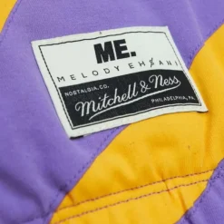 Apparel Mitchell & Ness T-Shirts & Tops-M&N X Melody Ehsani Puffer Bralette Los Angeles Lakers