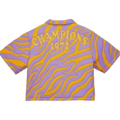 Apparel Mitchell & Ness T-Shirts & Tops-M&N X Melody Ehsani Puffer Shirt Los Angeles Lakers