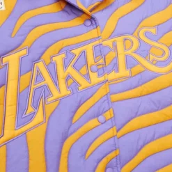 Apparel Mitchell & Ness T-Shirts & Tops-M&N X Melody Ehsani Puffer Shirt Los Angeles Lakers