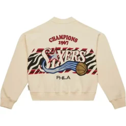 Apparel Mitchell & Ness Hoodies & Sweatshirts-M&N X Melody Ehsani Raglan Pullover Philadelphia 76Ers
