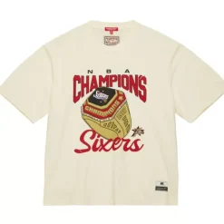 Apparel Mitchell & Ness T-Shirts & Tops-M&N X Melody Ehsani Ss Tee Philadelphia 76Ers