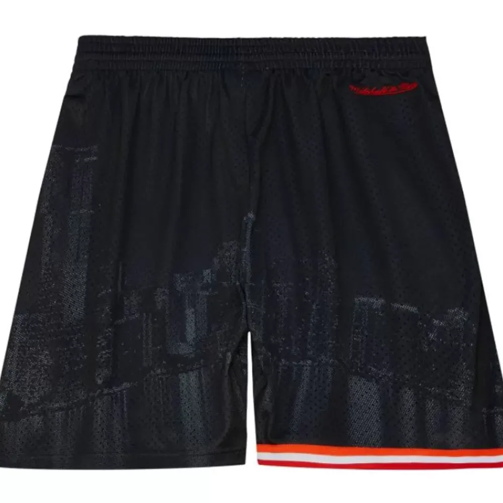 Apparel Mitchell & Ness Shorts-M&N X Nicky Jam Swingman Shorts Miami Heat