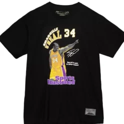 Apparel Mitchell & Ness T-Shirts & Tops-M&N X Sports Illustrated Photo Reals Tee Los Angeles Lakers Shaquille O'Neal