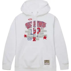 Apparel Mitchell & Ness Hoodies & Sweatshirts-M&N X Tats Cru Brick Hoodie Philadelphia 76Ers