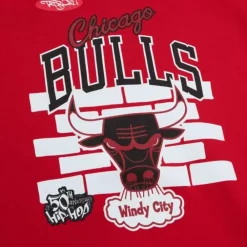 Apparel Mitchell & Ness Hoodies & Sweatshirts-M&N X Tats Cru Brick Hoodie Chicago Bulls