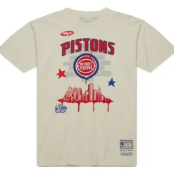 Apparel Mitchell & Ness T-Shirts & Tops-M&N X Tats Cru City Tee Detroit Pistons