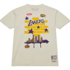 Apparel Mitchell & Ness T-Shirts & Tops-M&N X Tats Cru City Tee Los Angeles Lakers