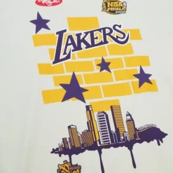 Apparel Mitchell & Ness T-Shirts & Tops-M&N X Tats Cru City Tee Los Angeles Lakers